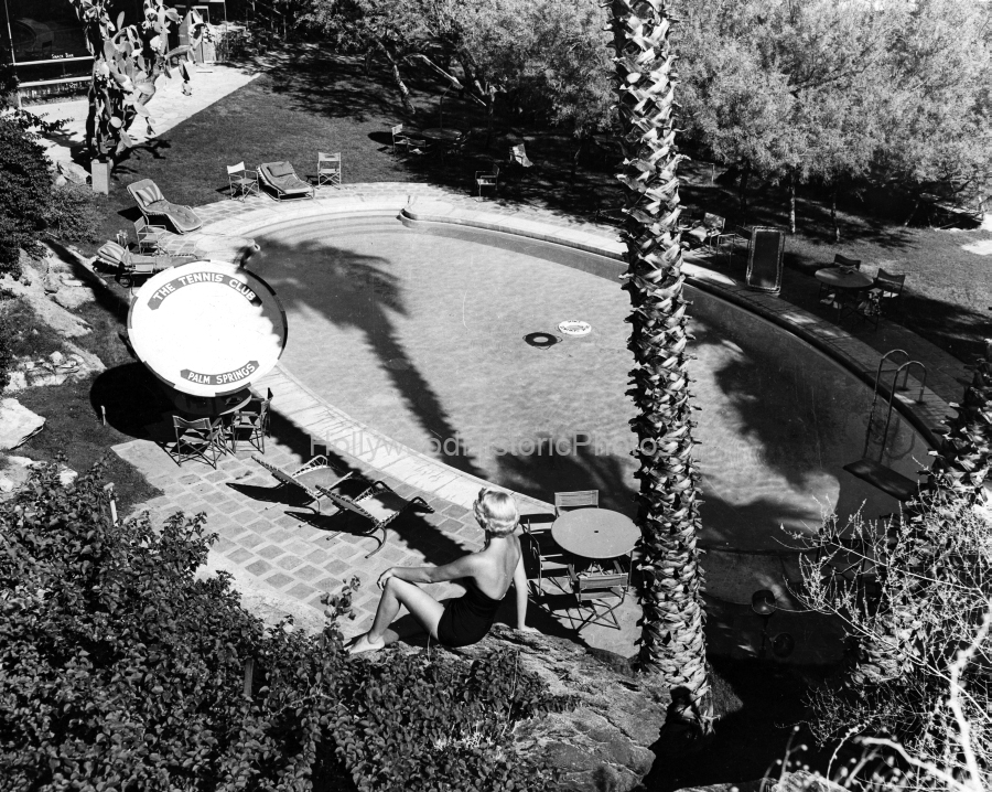 Palm Springs 1954 The Tennis Club pool across the street from The Racquet Club wm.jpg